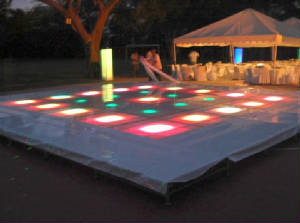 pista iluminada