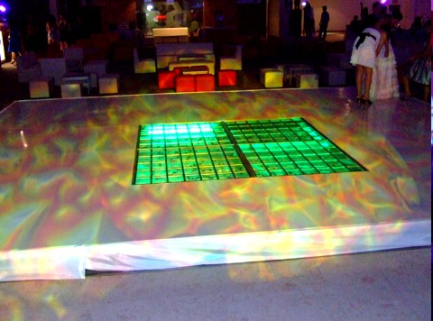 pista iluminada