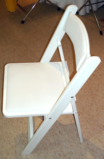 silla madera blanca